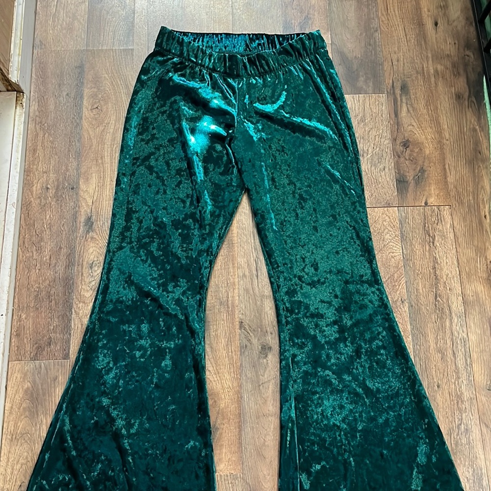 Velvet bell bottoms